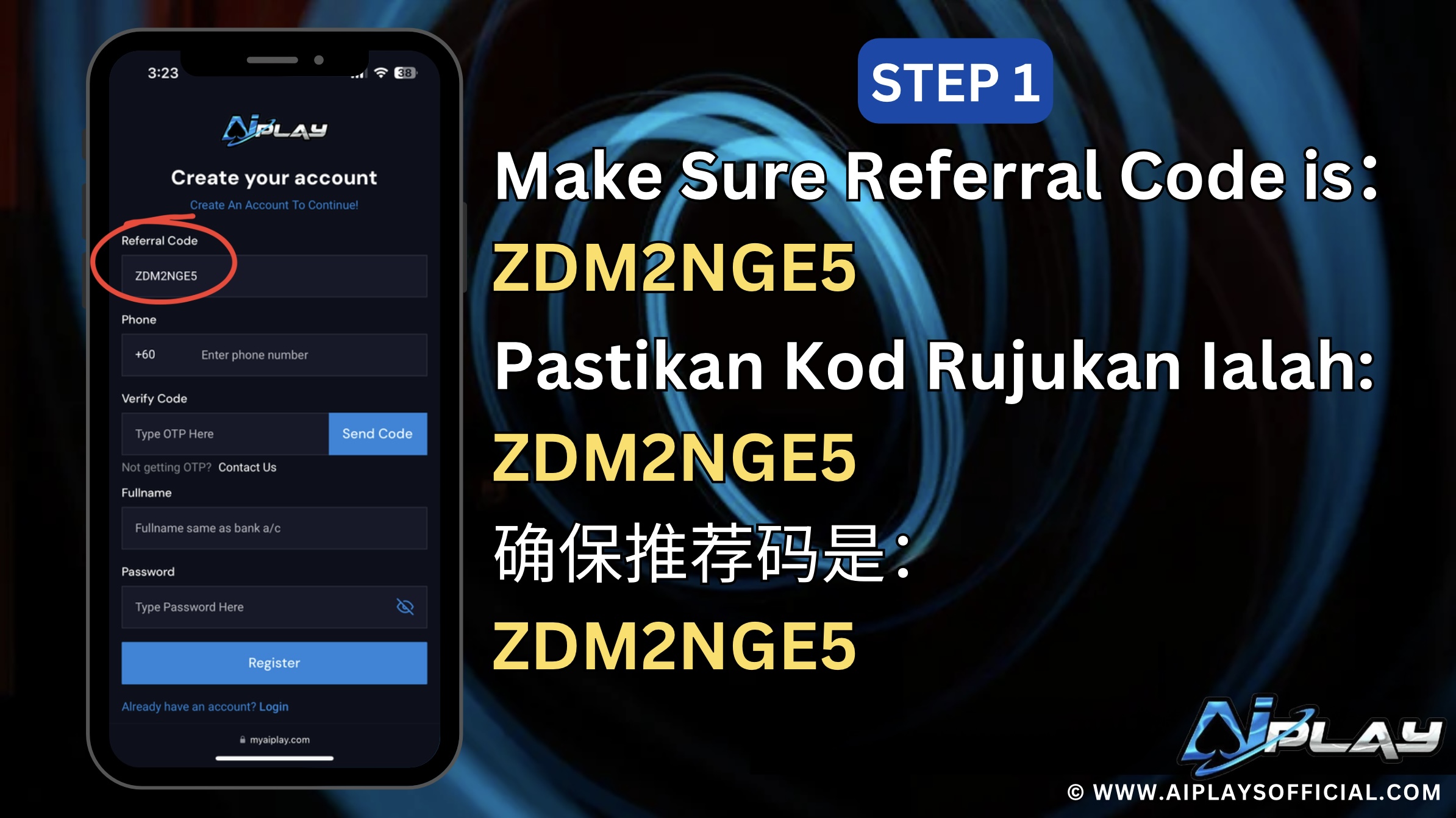 REGISTRATION STEP