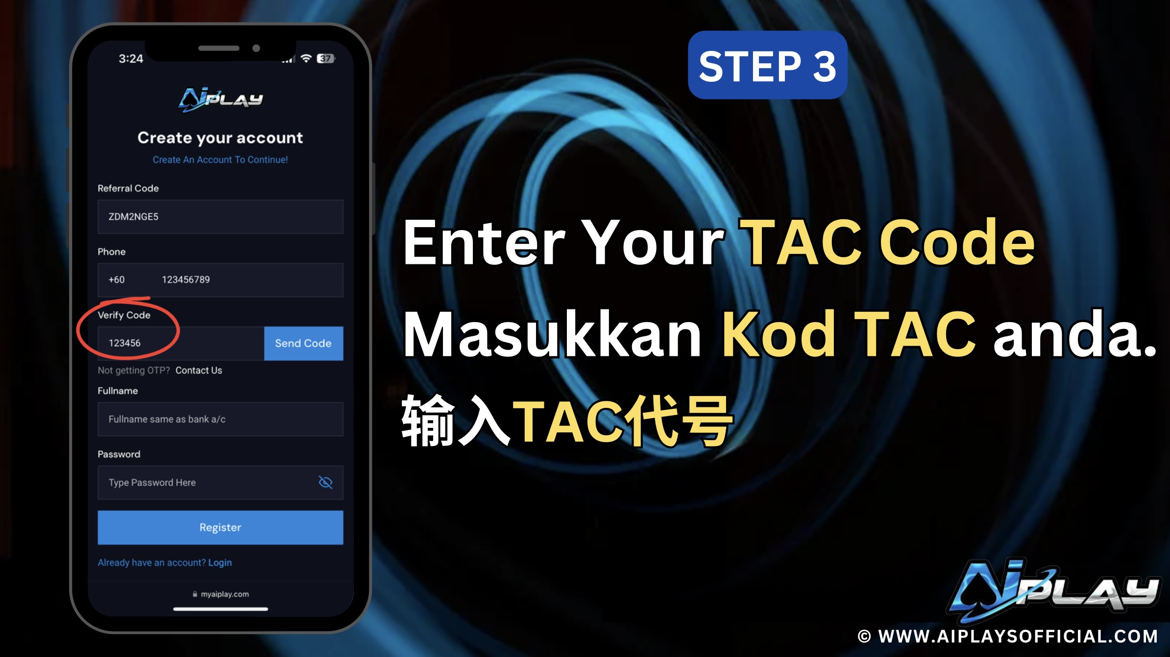 REGISTRATION STEP