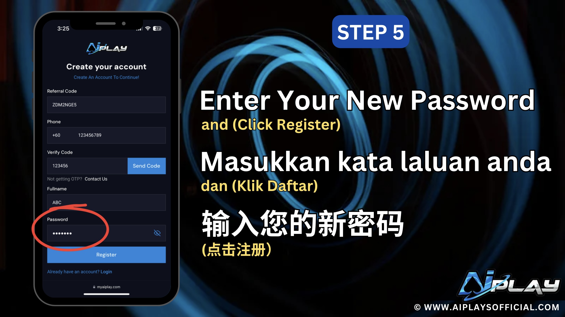 REGISTRATION STEP